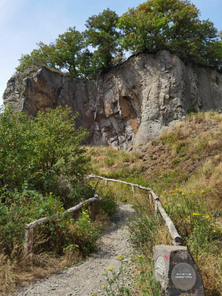 Für mich der beeindruckendste Gipfel im Siebengebirge - der Stenzelberg mit den Felsen